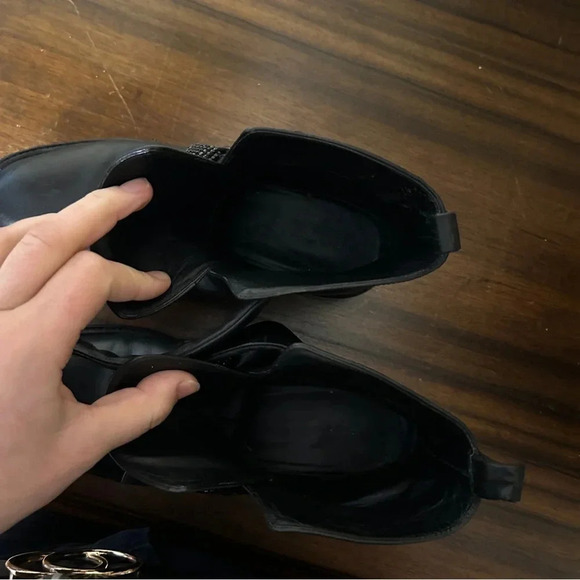 Christopher Kane Leather Crystal Embellished Combat Biker Boots Size 39 Italy - Picture 14 of 16